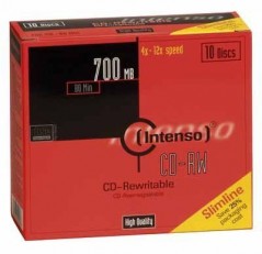 CD-RW 700MB 10er SLIMCASE 12x Promopack(10Pezzo)