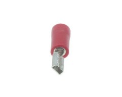 Flachstecker rot, fr Kabel bis 1,5 mm, 100 St. lose