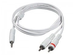 Kabel / 3 m 3.5 mM M to 2x 3.5 mM M wht