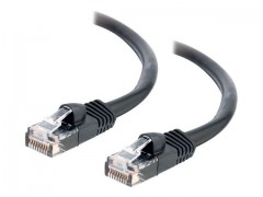 Kabel / 20 m Mlded/Btd Black CAT5E PVC U