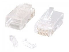 Kabel / RJ45 C5E MOD Plug RND SLD/Strd 1