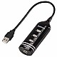 Hama 39776 USB 2.0 HUB 1:4 O.NETZ / Schwarz